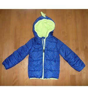 Baby Boys DINOSAUR Winter Coat Puffer Jacket Fleece Lining Size 12 18 Months NWT